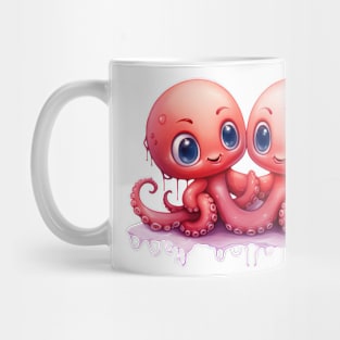 Valentine Octopus Couple Mug